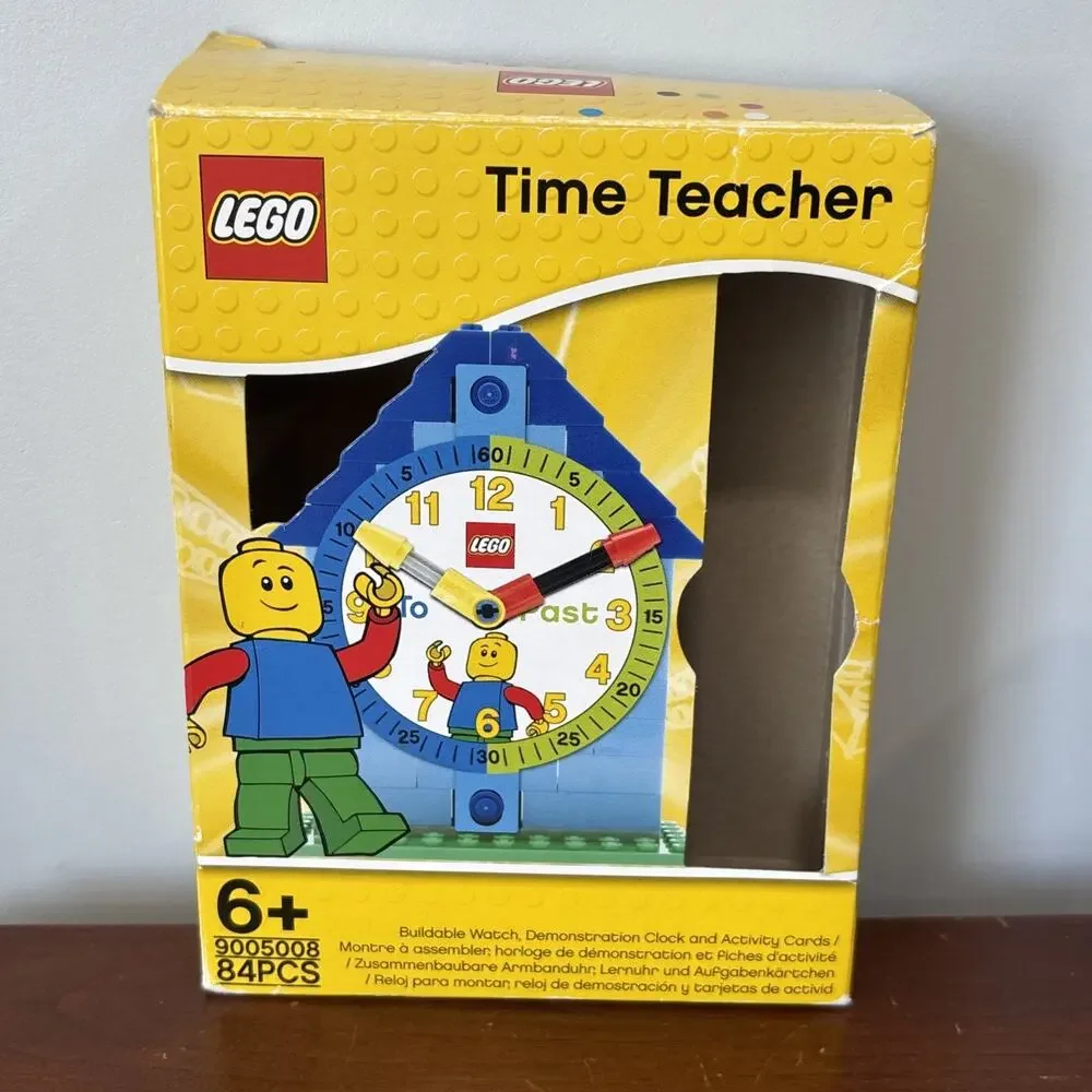 LEGO Time Teacher Constructible Clock Activity Card 24 Cards (9005008) READ